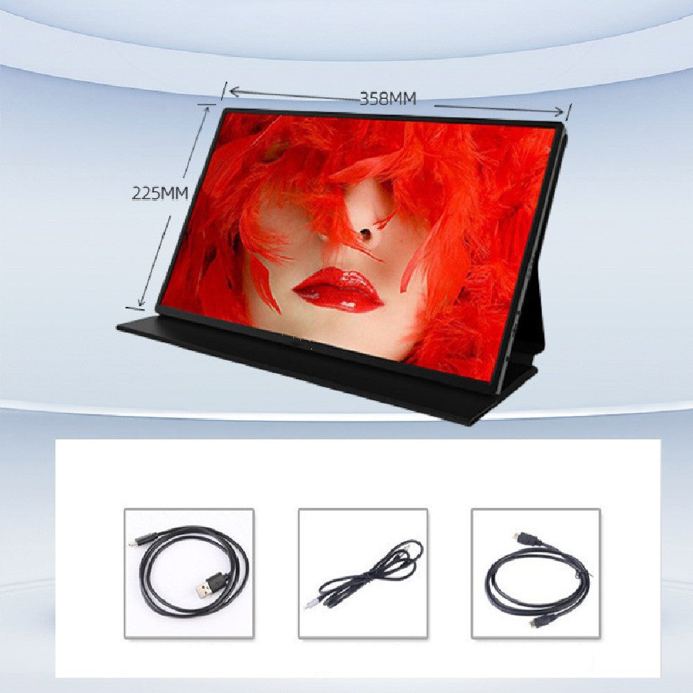 15.6" Portable IPS Monitor — 1080p Full HD, HDMI & USB-C