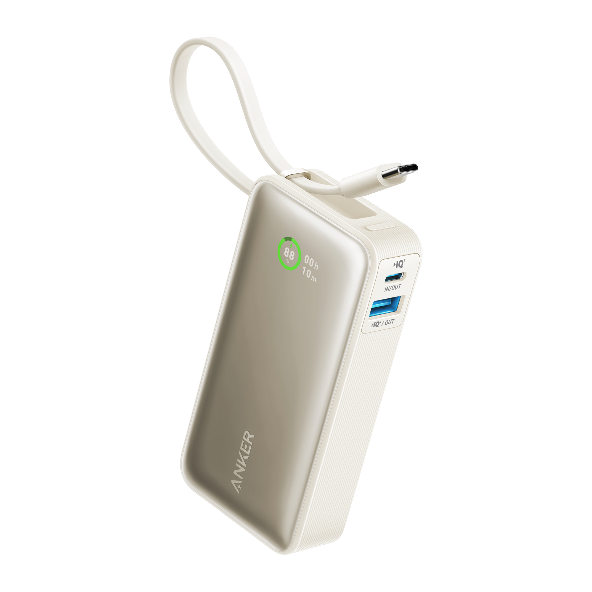 Anker power bank on a white background