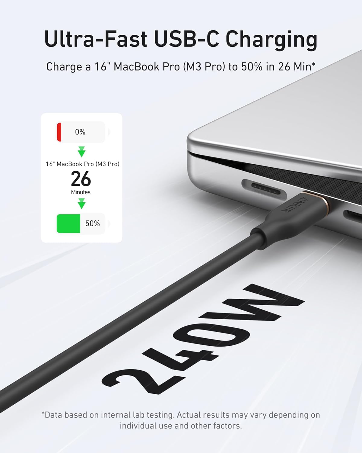 Anker <b>643</b> USB-C to USB-C Cable (Flow, Silicone)