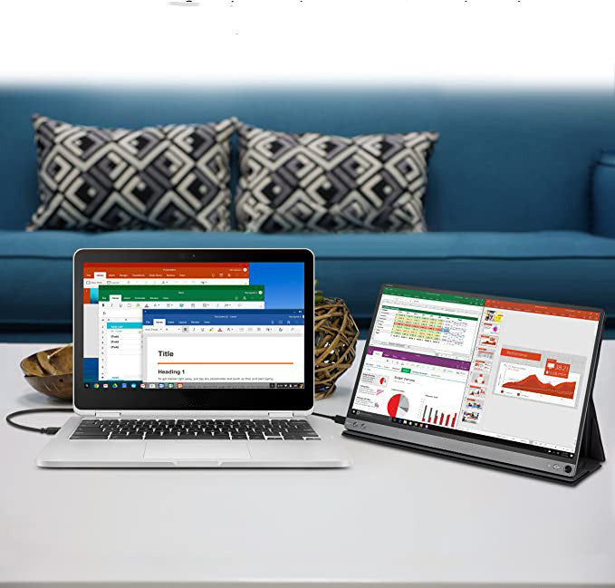 15.6" Portable IPS Monitor — 1080p Full HD, HDMI & USB-C