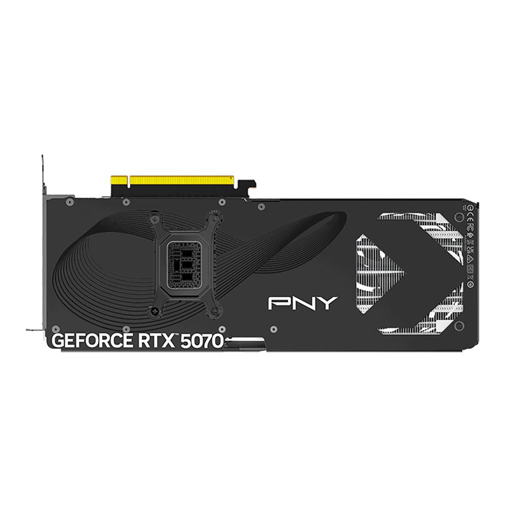 PNY NVIDIA GeForce RTX 5070 Overclocked Triple Fan 12GB GDDR7 PCIe 5.0 Graphics Card