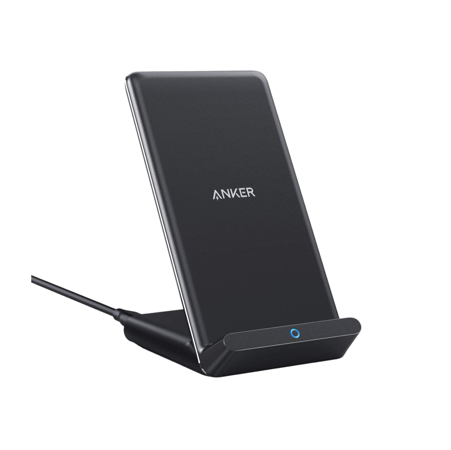 Anker wireless charging stand on a white background