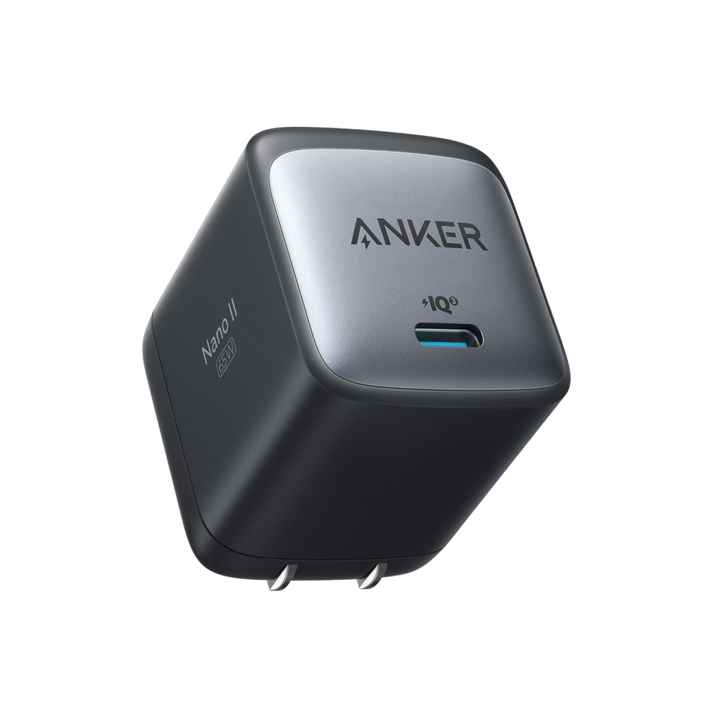 Anker power adapter on a white background