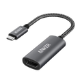 Anker adapter with USB-C to HDMI cable on a white background