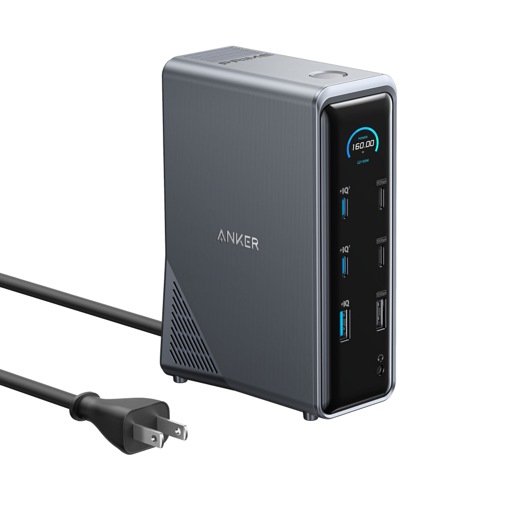 Anker power station with multiple USB ports on a white background