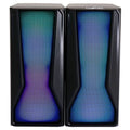 beFree Sound Color LED Dual Gaming Speakers – 6-Setting RGB, USB & AUX