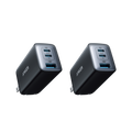 Two Anker USB-C power adapters on a white background