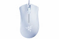 White gaming mouse with Razer logo on a white background