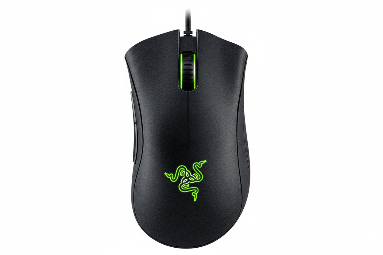 Razer DeathAdder Essential gaming mouse on a white background