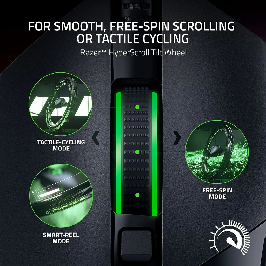 Razer Basilisk V3 Ergonomic Gaming Mouse – 26K DPI, Chroma RGB, 11 Buttons