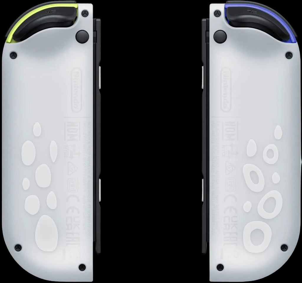 Two white lighters with colorful ends on a white background