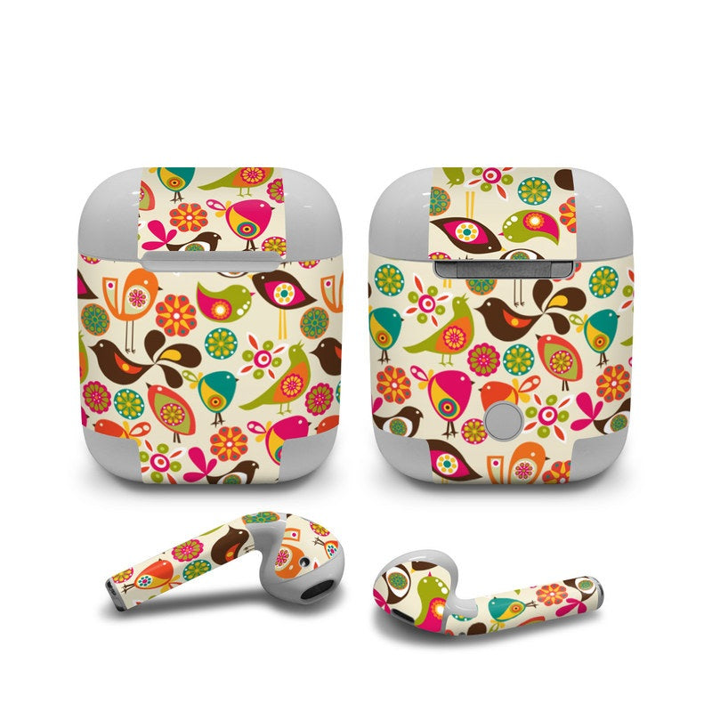 Bird Flowers - Apple AirPods Wrap
