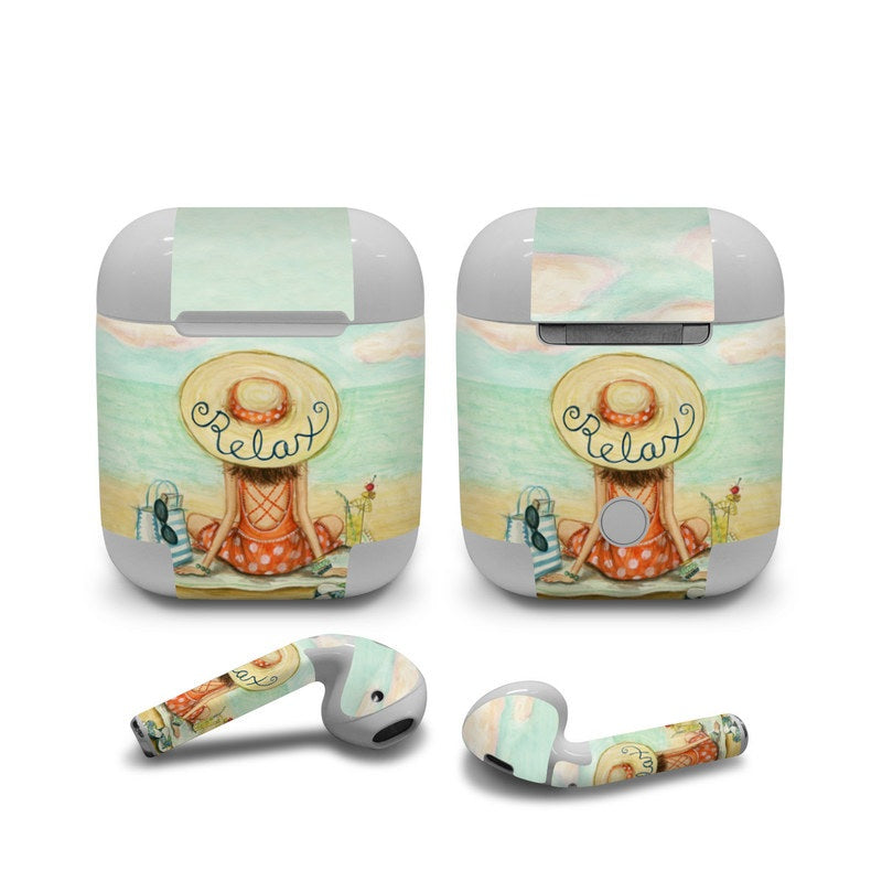 Relaxing on Beach - Apple AirPods Wrap