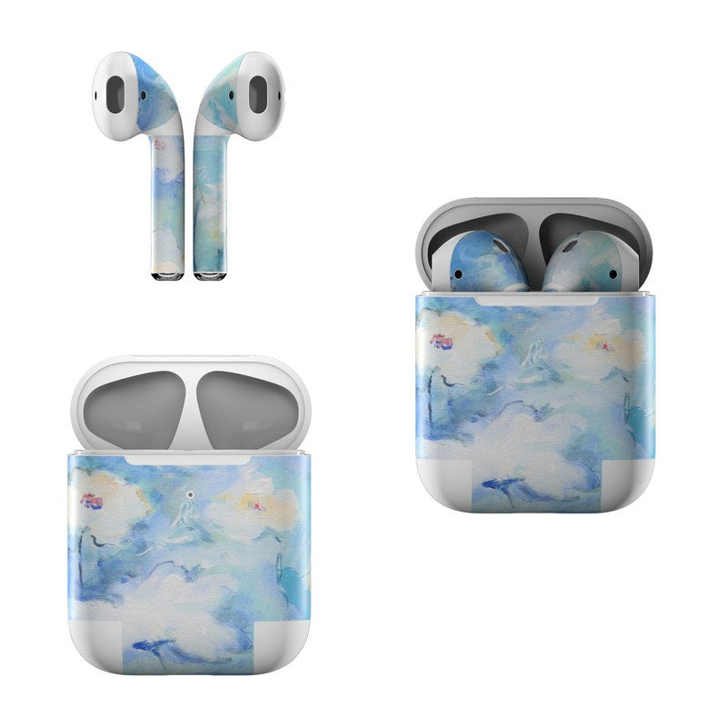 白色和蓝色 - Apple AirPods 贴膜