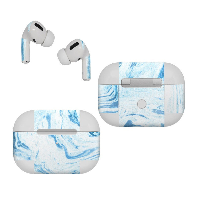青石纹大理石 - 适用于 Apple AirPods Pro 的保护膜