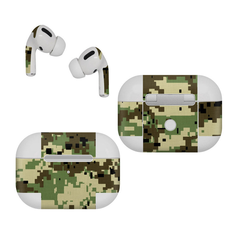 Digital Woodland Camo - Apple AirPods Pro Wrap