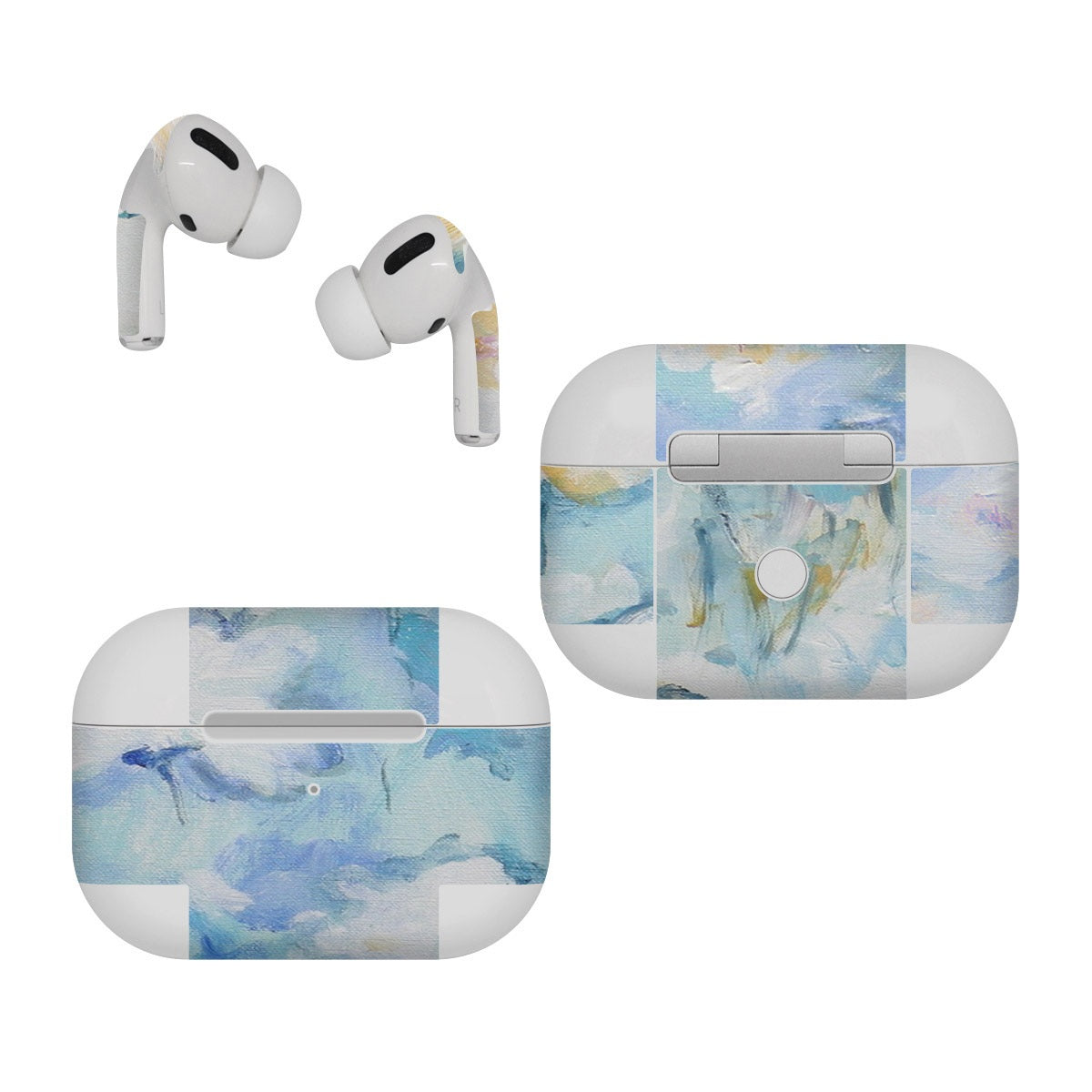 White & Blue - Apple AirPods Pro Wrap