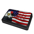 Joystick controller with American flag and eagle design on a white background