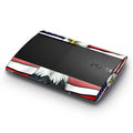 Gaming console with American flag and eagle design on a white background
