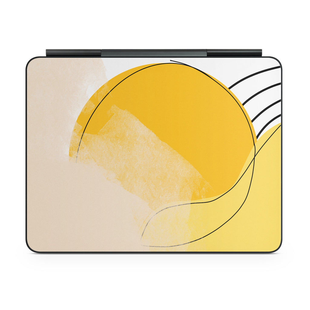 Amarillo abstracto - Piel para Apple Magic Keyboard para iPad