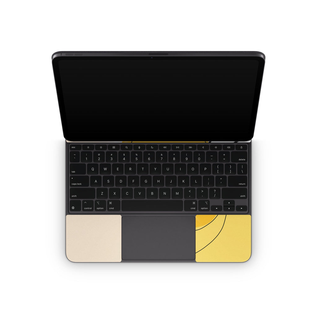 Amarillo abstracto - Piel para Apple Magic Keyboard para iPad