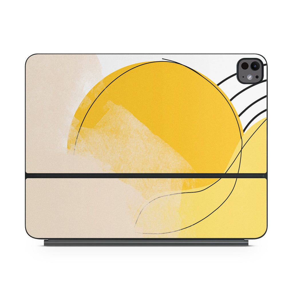 Amarillo abstracto - Piel para Apple Magic Keyboard para iPad