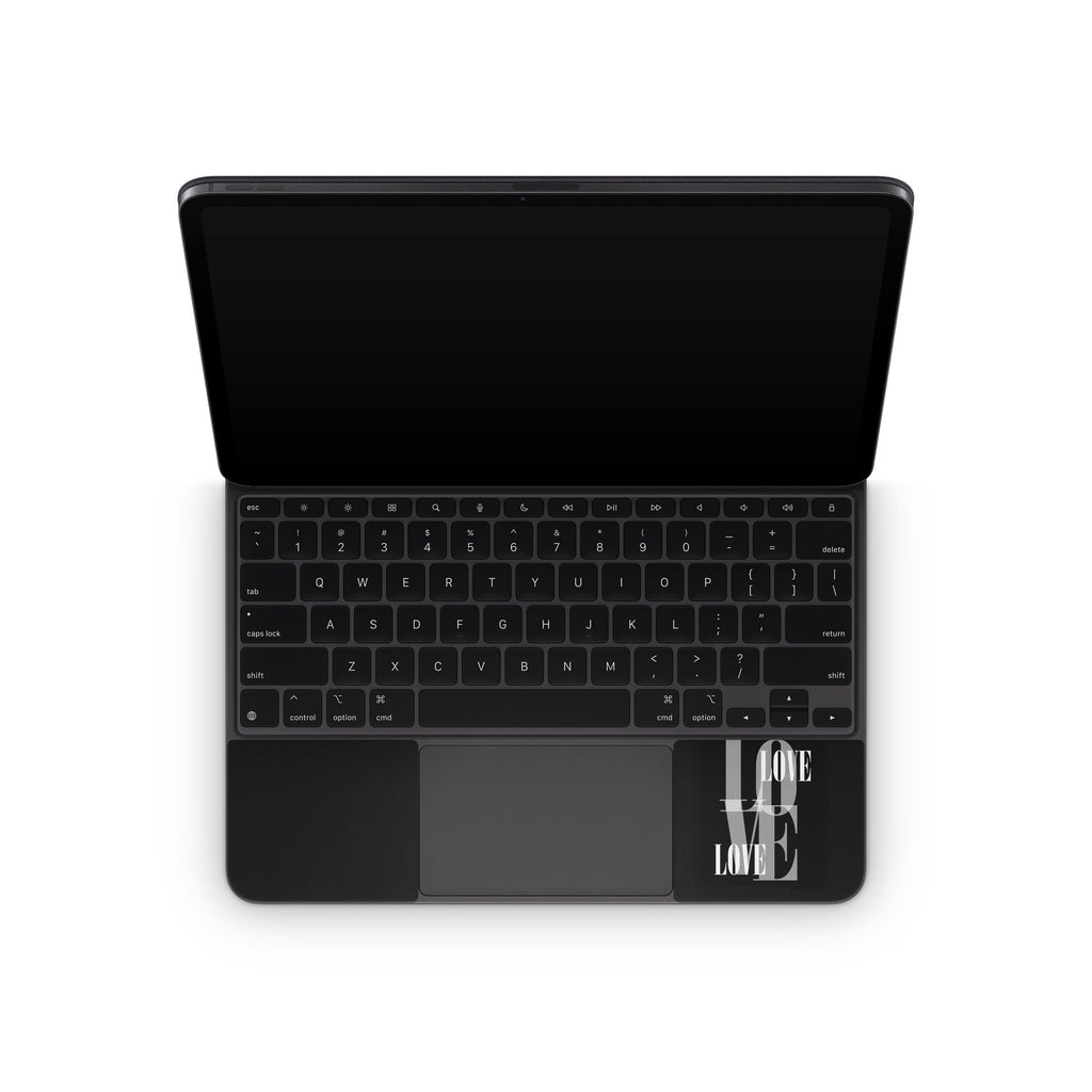 Black Love - Apple Magic Keyboard for iPad Wrap