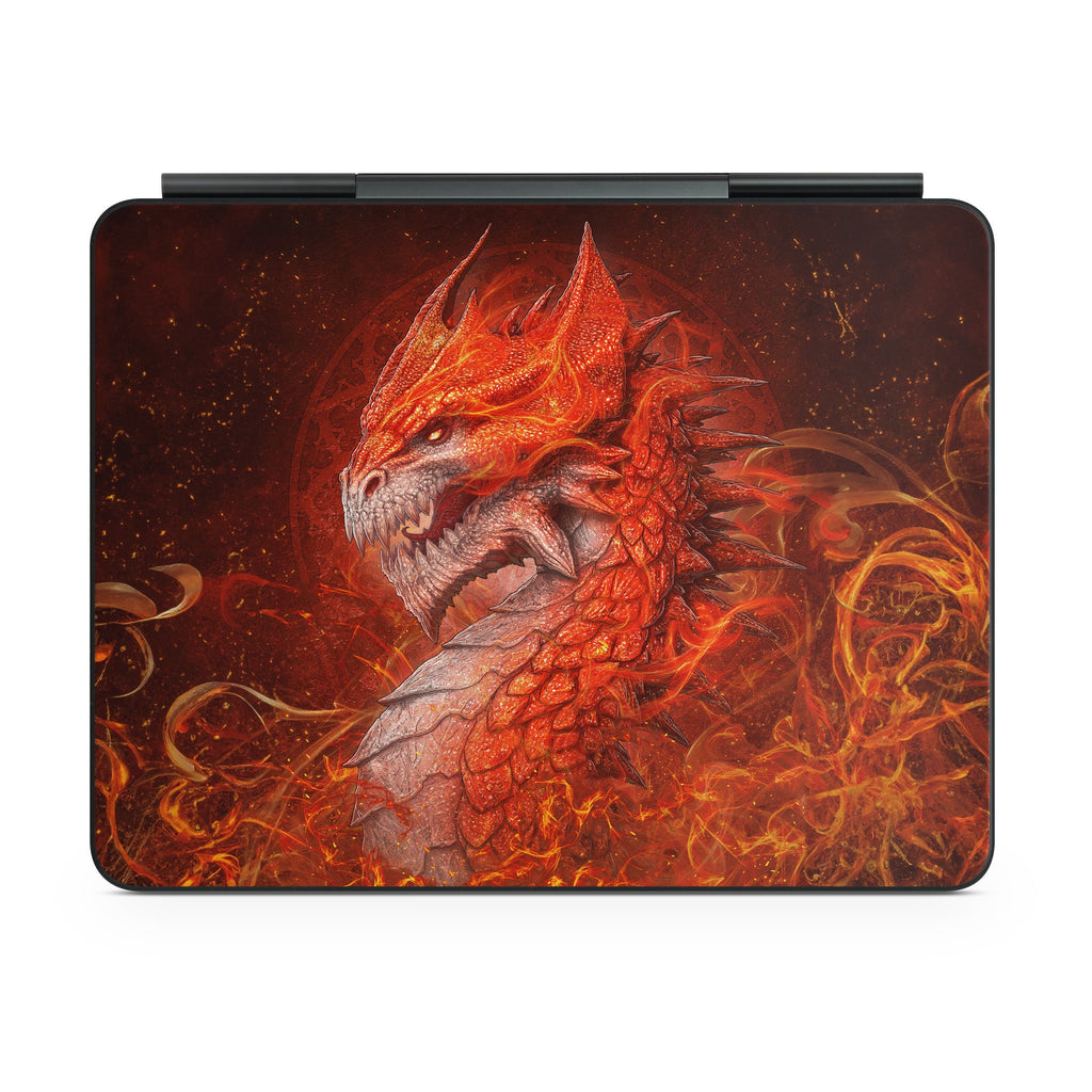 Dragón de Llama - Adhesivo para Teclado Mágico de iPad de Apple