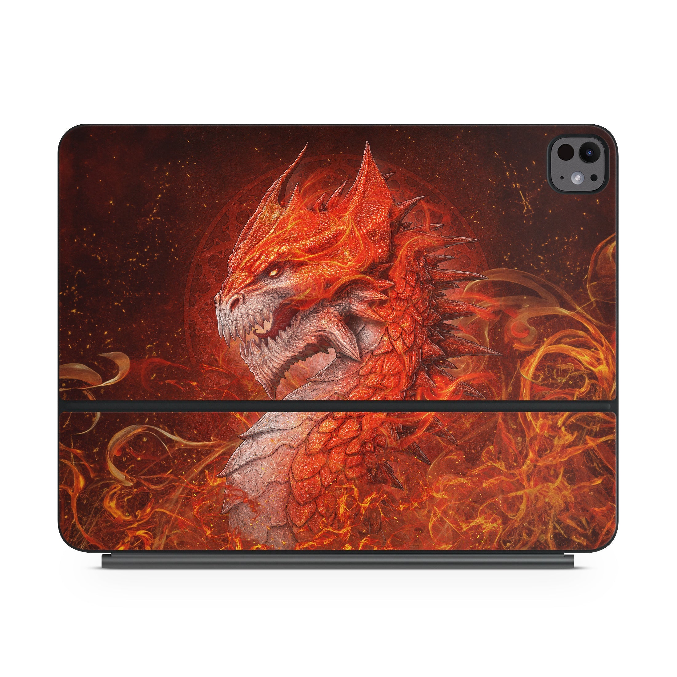 Dragón de Llama - Adhesivo para Teclado Mágico de iPad de Apple