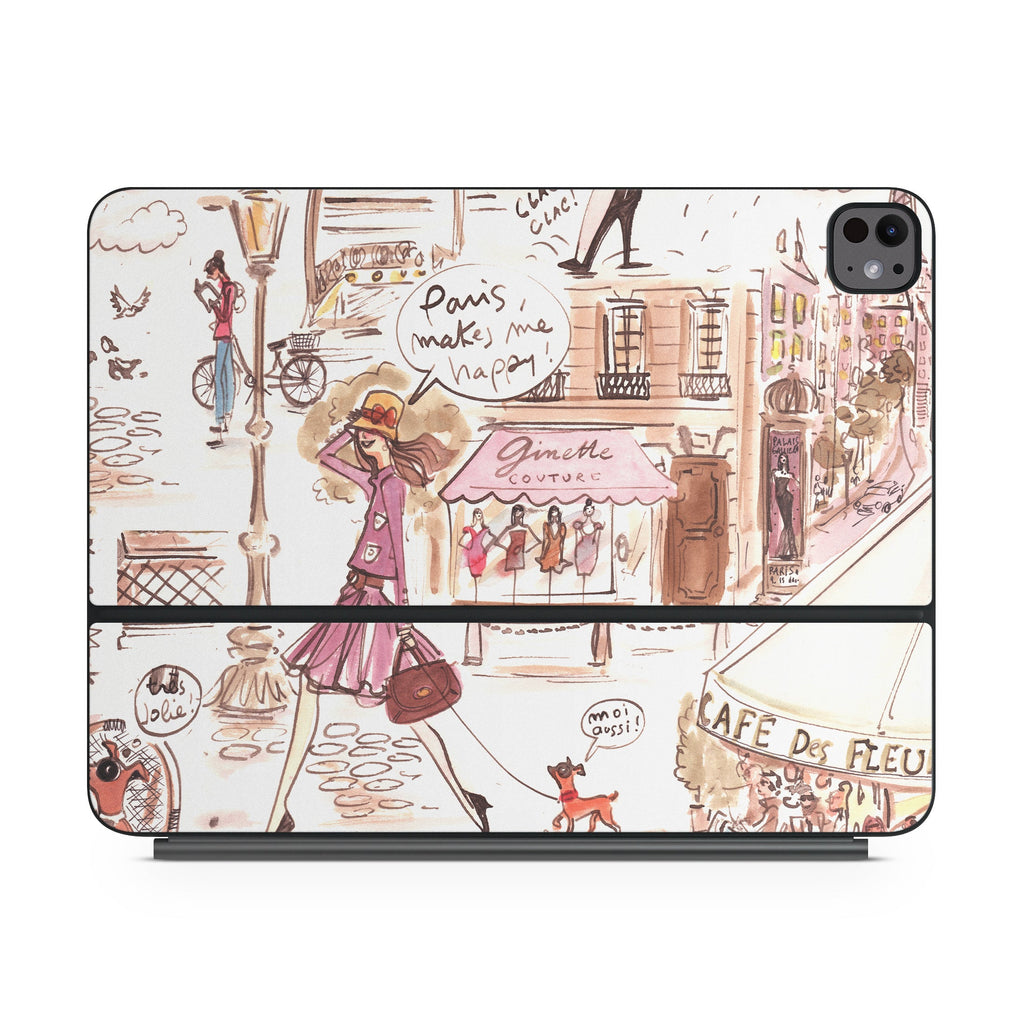 Paris Makes Me Happy - Apple Magic Keyboard for iPad Wrap