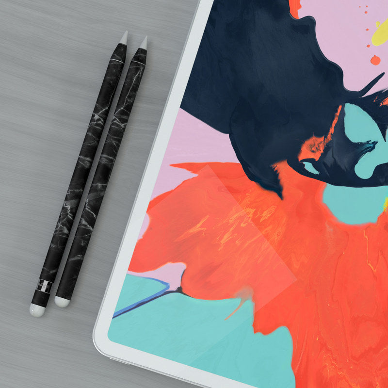 Black Marble - Apple Pencil Wrap