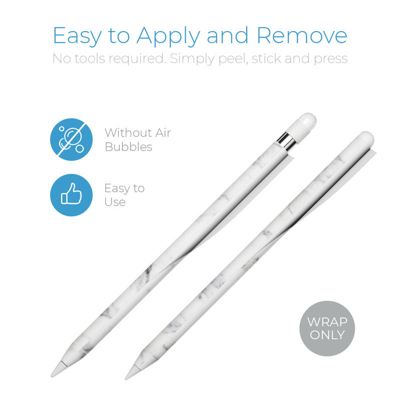 White Marble - Apple Pencil Wrap