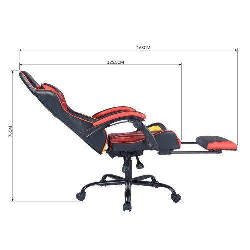 Racing Gaming Chair – High Back Ergonomic, 150° Recline, Footrest, 550 LB Capacity