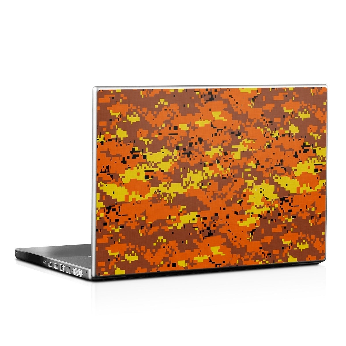 Digital Orange Camo - Laptop Lid Wrap