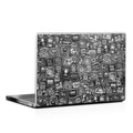 Distraction Tactic B&W - Laptop Lid Wrap