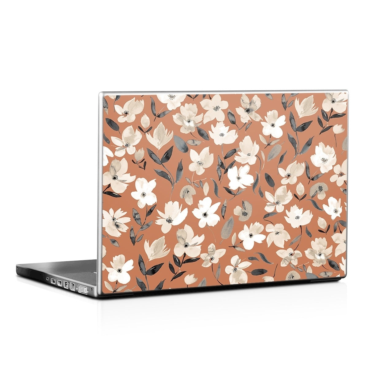 Fresh Flowers Copper - Laptop Lid Wrap