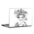 Geisha Sketch - Laptop Lid Wrap