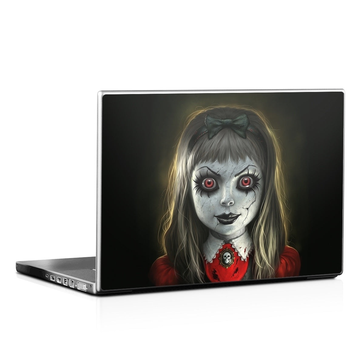 Haunted Doll - Laptop Lid Wrap