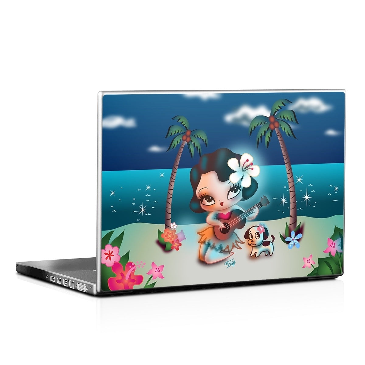 Hula Night - Laptop Lid Wrap