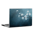 Laptop with a floral design on the screen