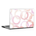 Círculos Rosados - Adhesivo para Tapa de Laptop