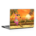 Sunset Flamingo - Laptop Lid Wrap