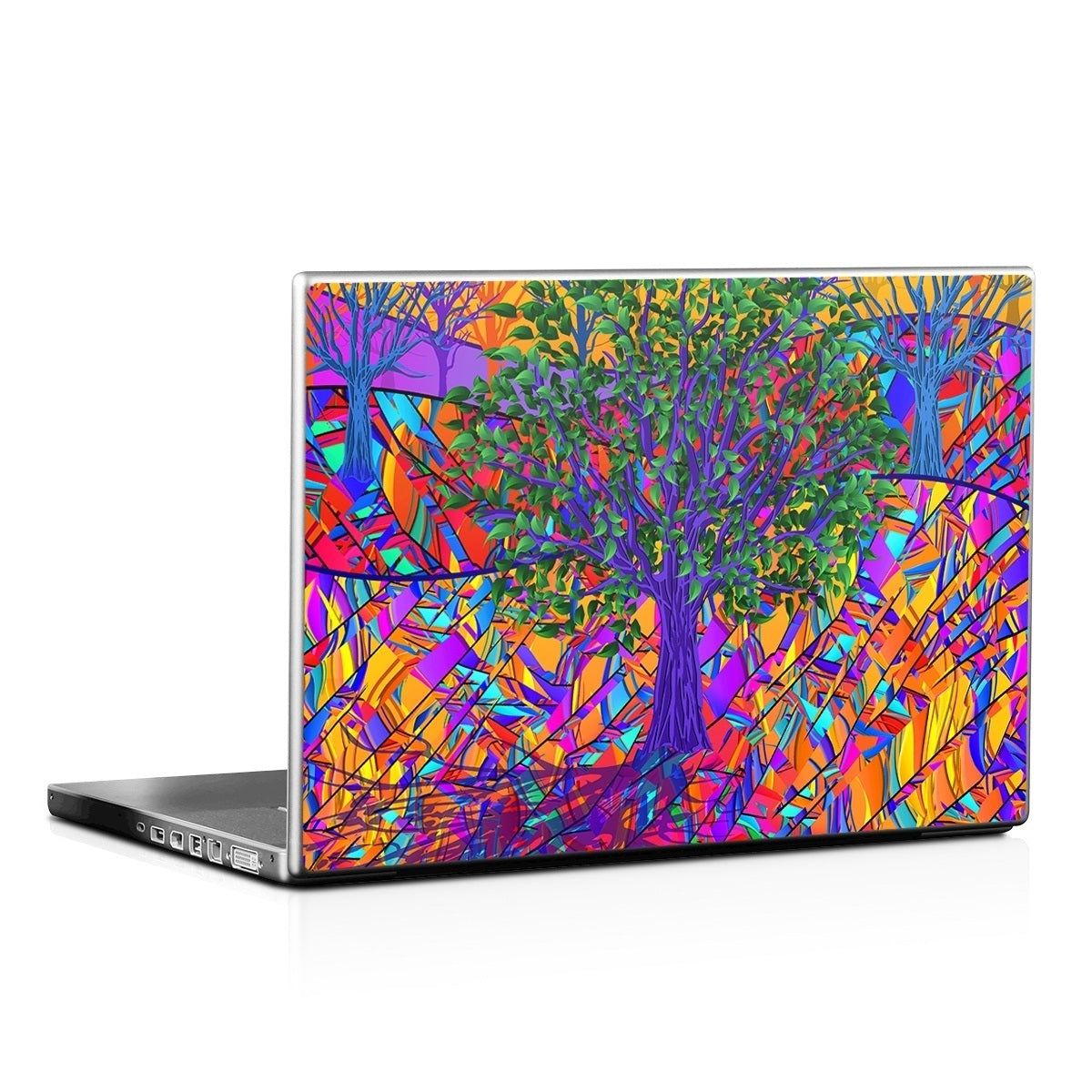 Stained Glass Tree - Laptop Lid Wrap