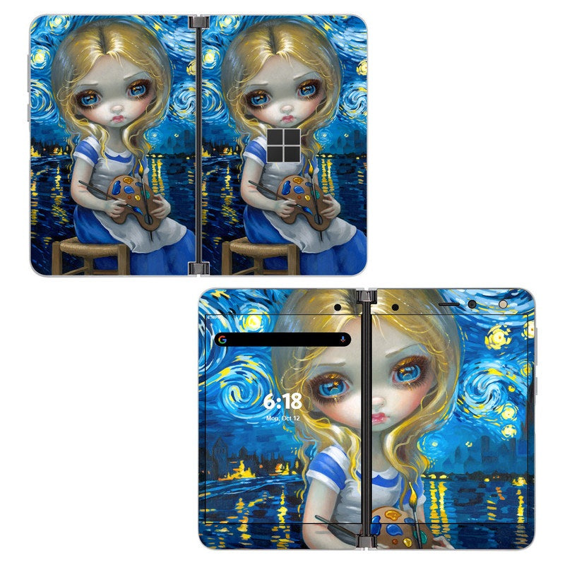 Alice in a Van Gogh - Microsoft Surface Duo Wrap