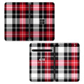 Cuadros Rojos - Piel para Microsoft Surface Duo