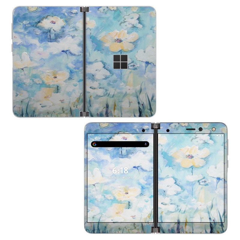 Blanco y Azul - Skin para Microsoft Surface Duo