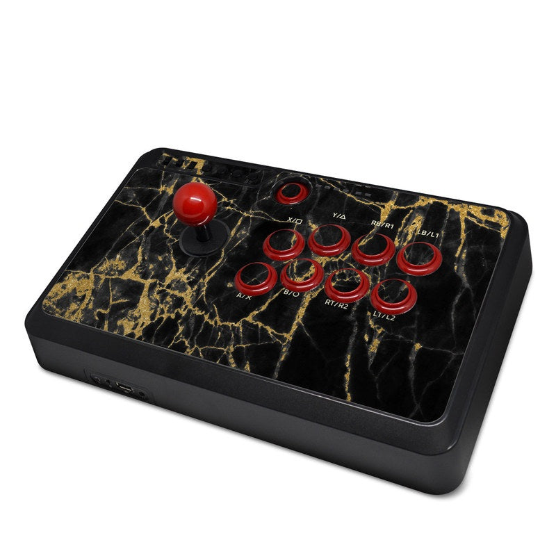 Black Gold Marble - Mayflash F500 Arcade Fightstick Wrap