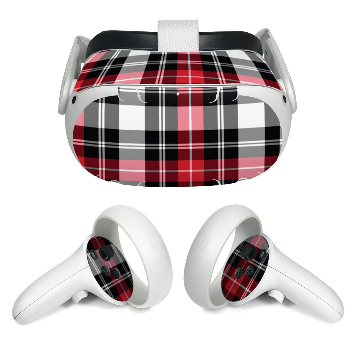 Red Plaid - Meta Quest 2 Wrap