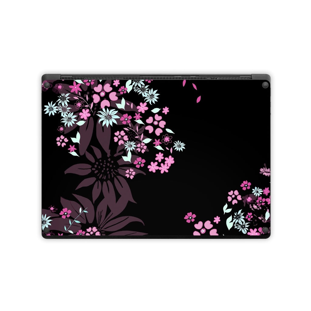 暗色花朵 - 微软 Surface 笔记本电脑贴纸