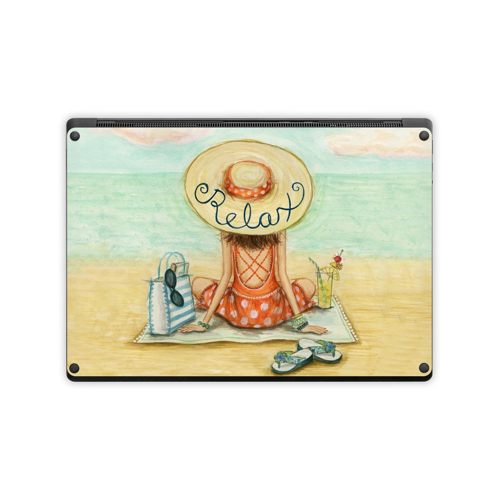 Relaxing on Beach - Microsoft Surface Laptop Wrap
